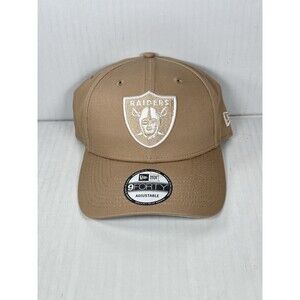 New Era Las Vegas Raiders 9FORTY Adjustable Strapback Hat Cap Tan Brown NWT